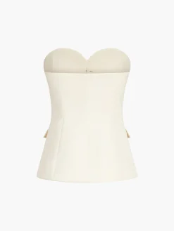 Sweetheart Button Up Tube Top