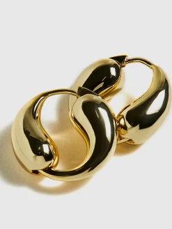 Tai Chi Water Drop Hoop Earrings