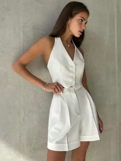Tailored Suit Shorts Set