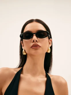 Teardrop Drop Stud Earrings