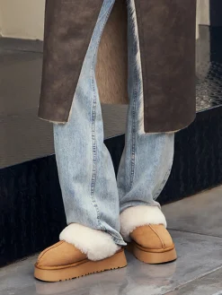 Thick Sole Fleecing Slippers Boots