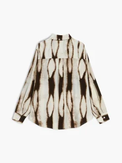 Tie Dye Oversized Button Down Shirt