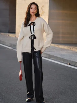 Tie Front Knit Top