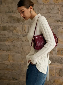 Tie Open Back Knit Top