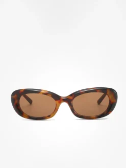 Tortoiseshell Rounded Sunglasses