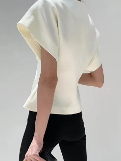 Trendy V-Neck Button Down Blouse