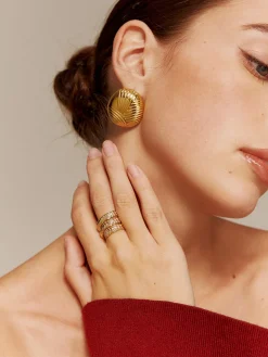 Triple-Layer Snake Spiral Ring