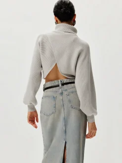 Turtleneck Batwing Sleeve Sweater