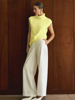 Turtleneck Diamond Sweater Vest
