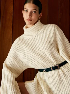 Turtleneck Sweater Dress Without Belt