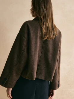 Tweed Button Down Jacket