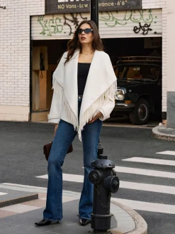 Tweed Tassel Winter Coat