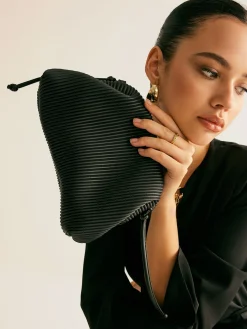 Two Way Pinstripe Cloud Bag