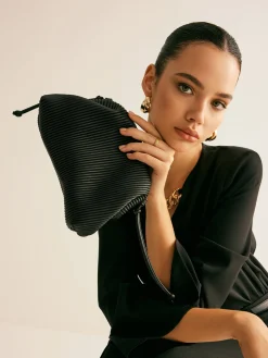 Two Way Pinstripe Cloud Bag