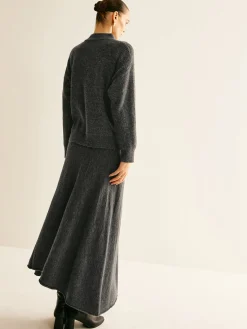 Two Way Zip Soft Skirt Set