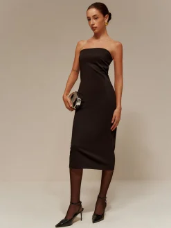 Two-Piece Sheer Shrug Jersey Tube Dress