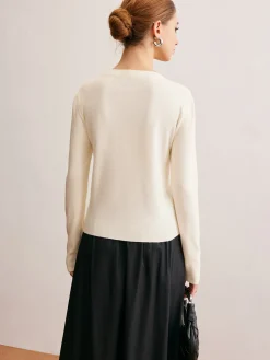 Two-Way Zip Sequins Cardigan