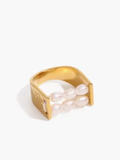 U-Shape Pearl Tunnel Ring