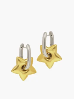 U-Shape Star Drop Earrings