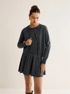 Utility Knit Three-Piece Skirt Set