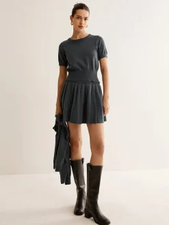 Utility Knit Three-Piece Skirt Set