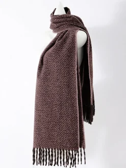 Utility Plain Tassel Scarf