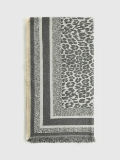 Utility Printed Tassel Scarf