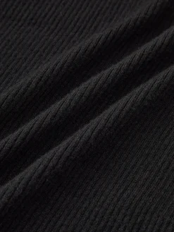 V Neck Halter Split Knit Dress