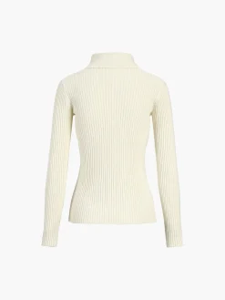 Vanilla Polo Long Sleeve Knit Top