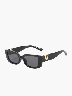 V-Detail Square Sunglasses