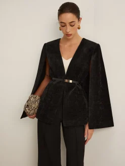 Velvet Belted Cloak