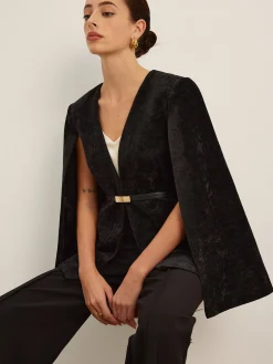 Velvet Belted Cloak