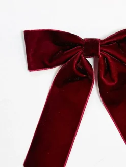Velvet Bow Hair Clip