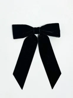 Velvet Bow Hair Clip