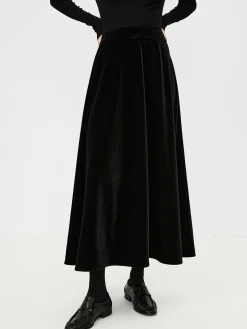 Velvet Flowy Skirt