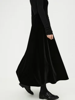 Velvet Flowy Skirt