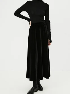 Velvet Flowy Skirt