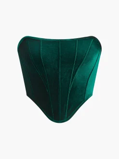 Velvet Piping Corset