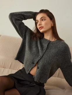 Versatile Button Short Cardigan