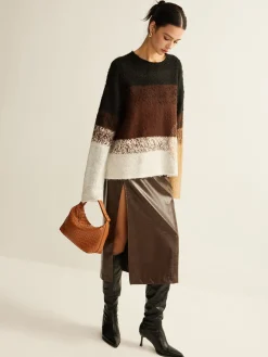 Versatile Color Block Loose Sweater