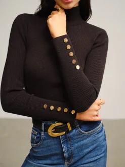 Versatile Mock Neck Skinny Sweater