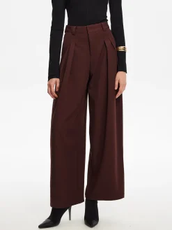 Versatile Pleated Wide-Leg Pants