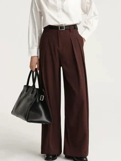 Versatile Pleated Wide-Leg Pants