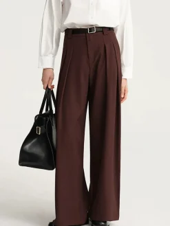 Versatile Pleated Wide-Leg Pants