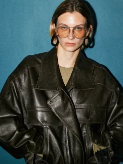 Versatile Shift PU Leather Jacket