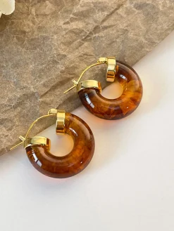 Vintage Acrylic Resin Earrings