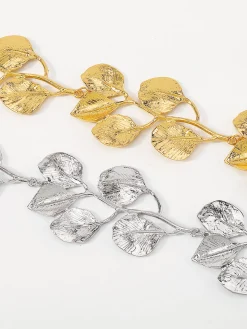 Vintage Alloy Leaf Design Necklace