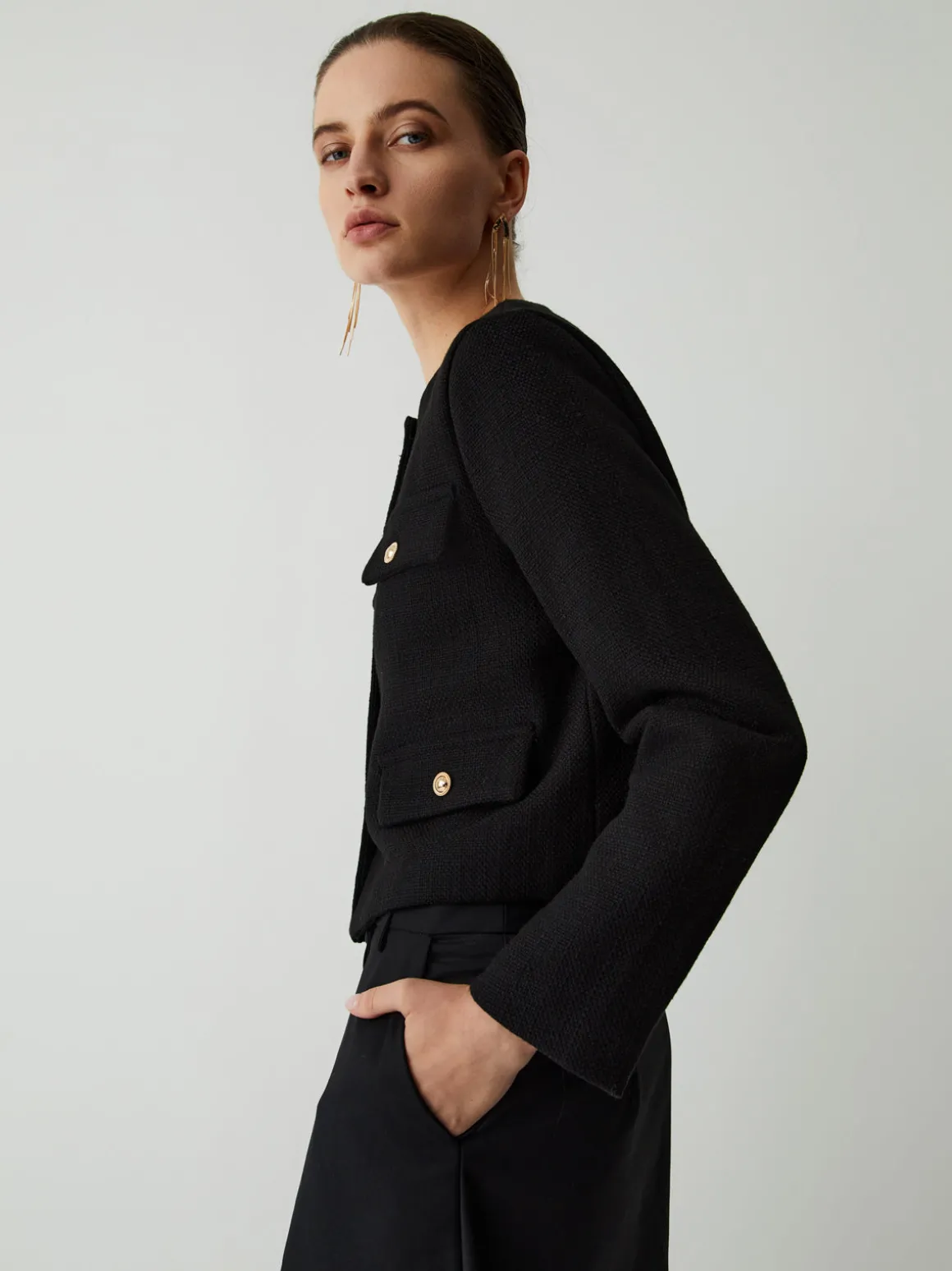 Vintage Button Tweed Blazer