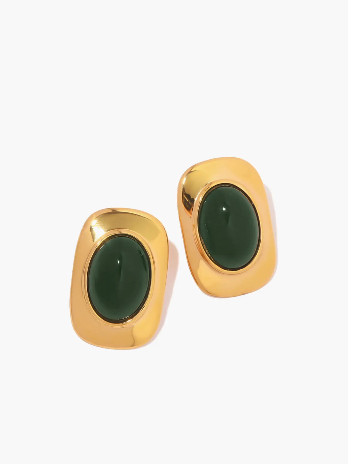 Vintage Cat Eye Stone Earrings