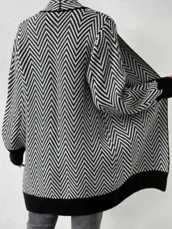 Vintage Chevron Knit Outerwear